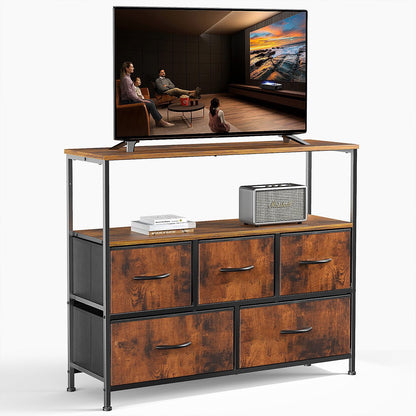 Large Capacity 5-10 Drawer Fabric Storage Cabinet Organizer