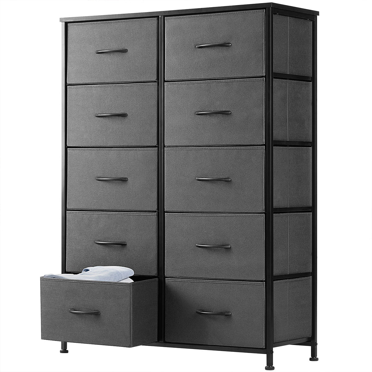 Large Capacity 5-10 Drawer Fabric Storage Cabinet Organizer
