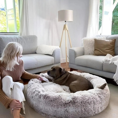 Large Plush Dog Bed