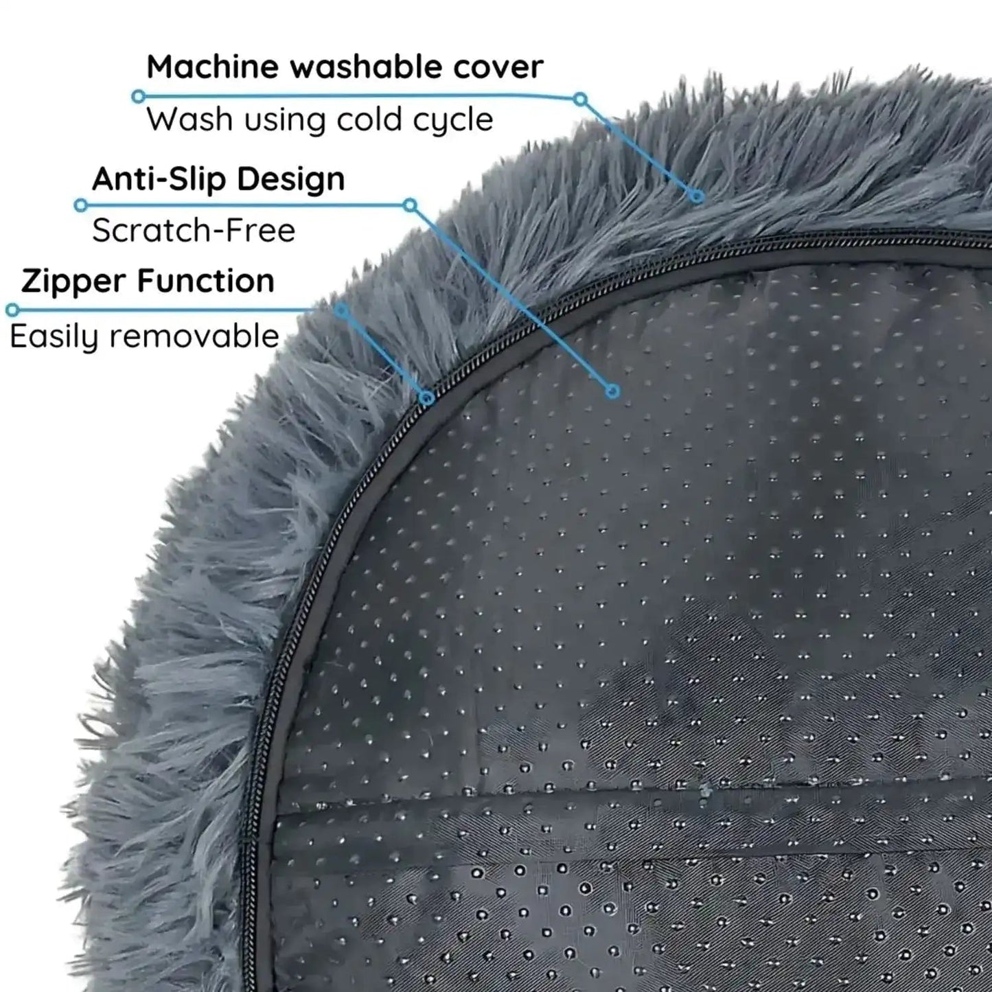 Large Plush Dog Bed