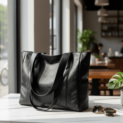 Versatile Leather Shoulder Tote Bag