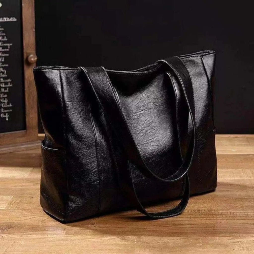 Versatile Leather Shoulder Tote Bag