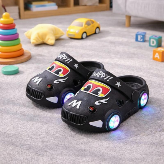 Kids' Light-Up Car Slippers