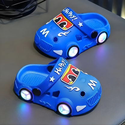 Kids' Light-Up Car Slippers