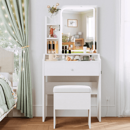 LED Makeup Vanity Table – 3-Color Temperature Light