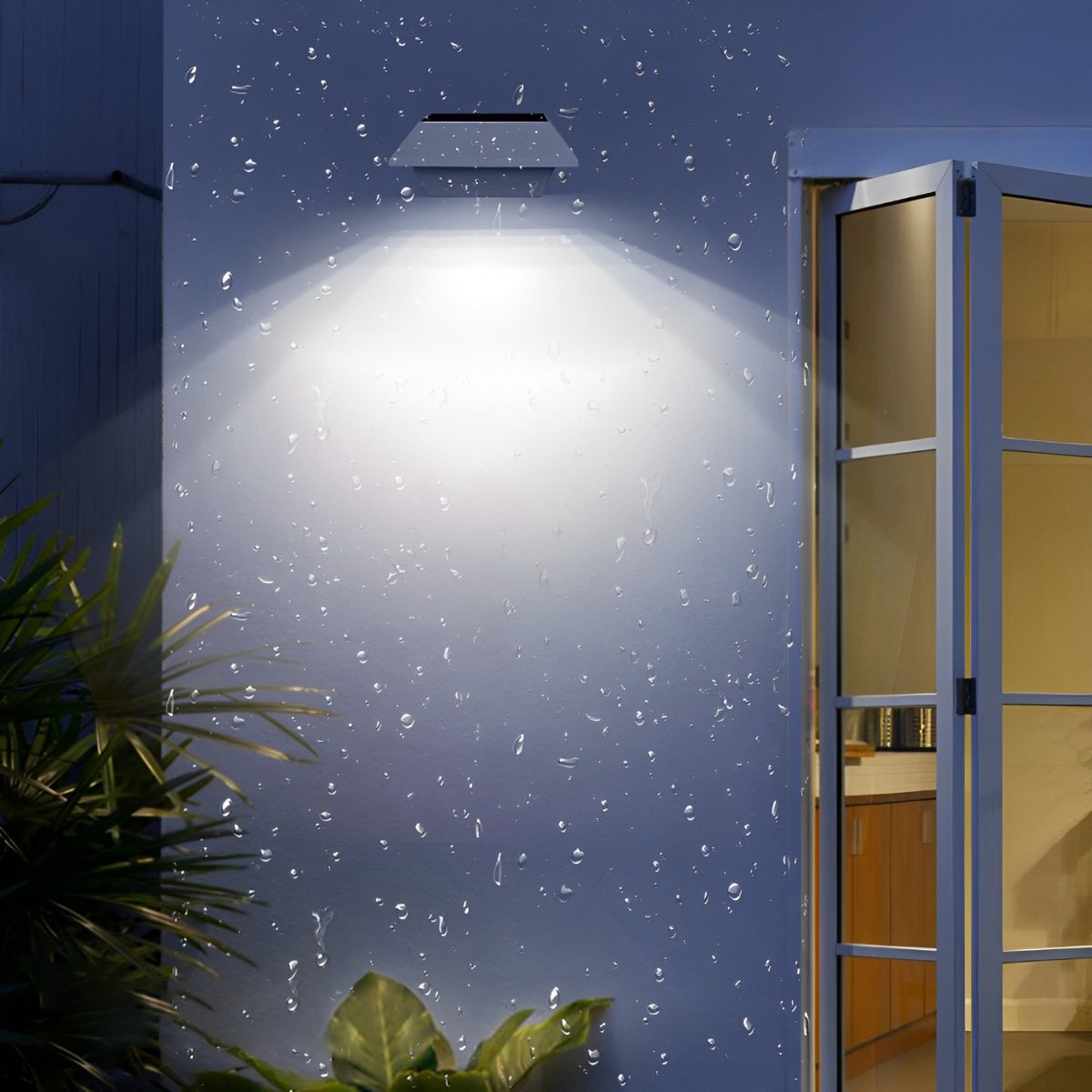 LED Square Waterproof Solar Outdoor Wall Lights