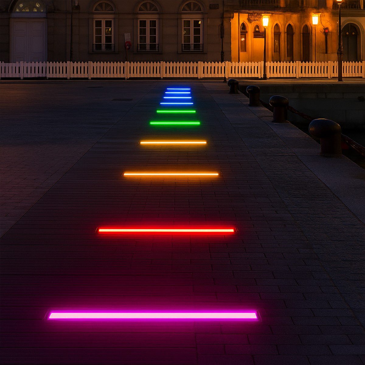 Low Voltage Waterproof Outdoor In Ground LED Strip Lights 39.37'' Stainless Steel