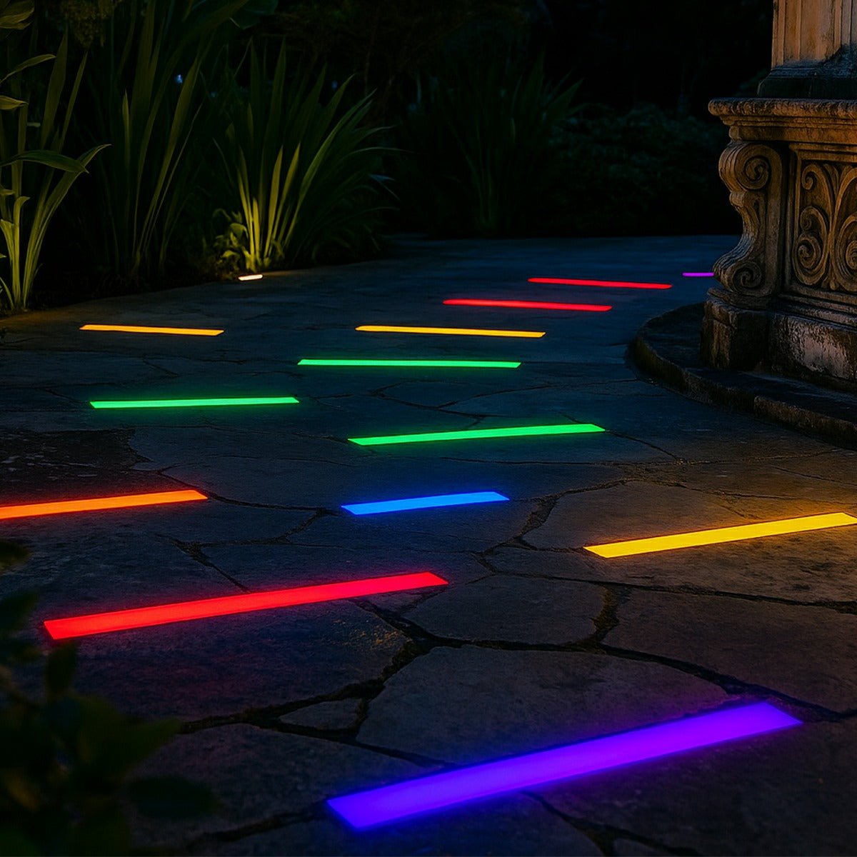Low Voltage Waterproof Outdoor In Ground LED Strip Lights 39.37'' Stainless Steel