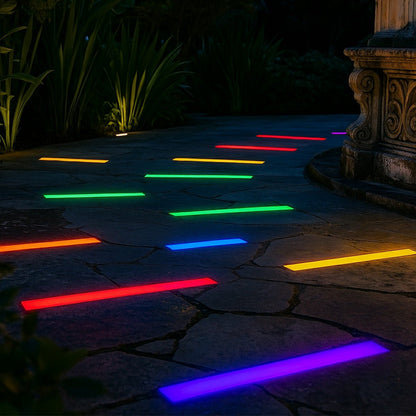 Low Voltage Waterproof Outdoor In Ground LED Strip Lights 39.37'' Stainless Steel