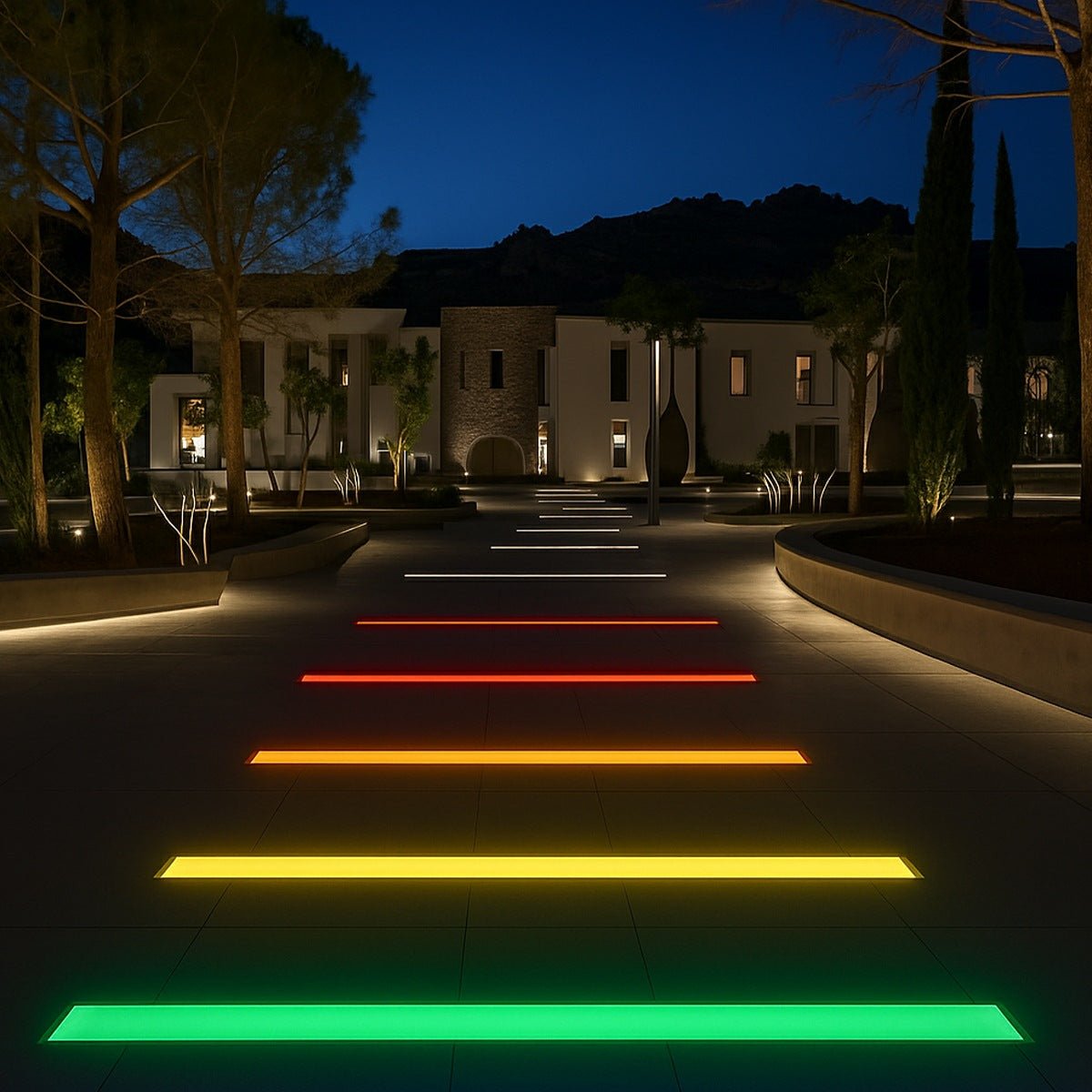 Low Voltage Waterproof Outdoor In Ground LED Strip Lights 39.37'' Stainless Steel