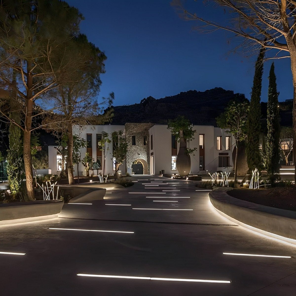 Low Voltage Waterproof Outdoor In Ground LED Strip Lights 39.37'' Stainless Steel