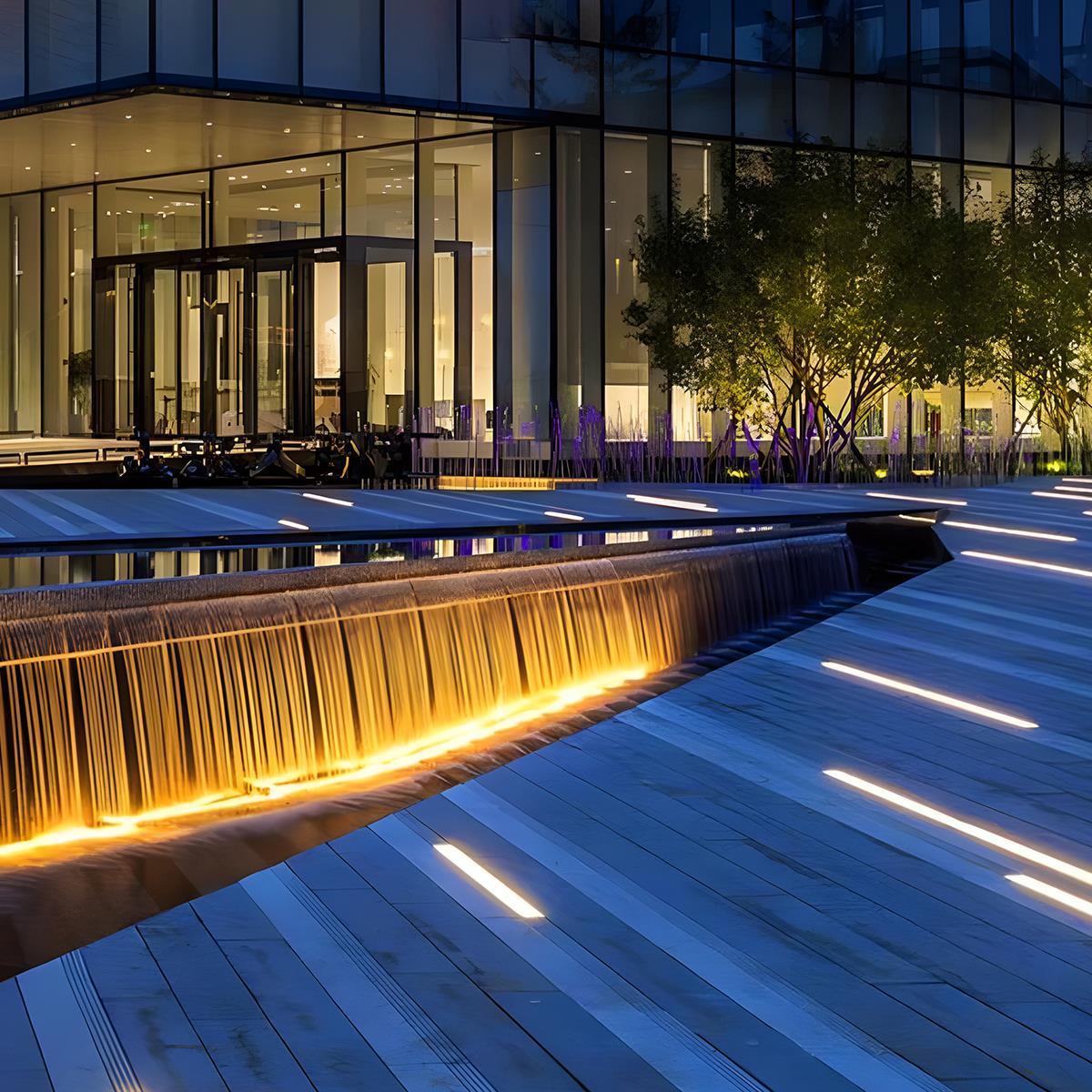 Low Voltage Waterproof Outdoor In Ground LED Strip Lights 39.37'' Stainless Steel