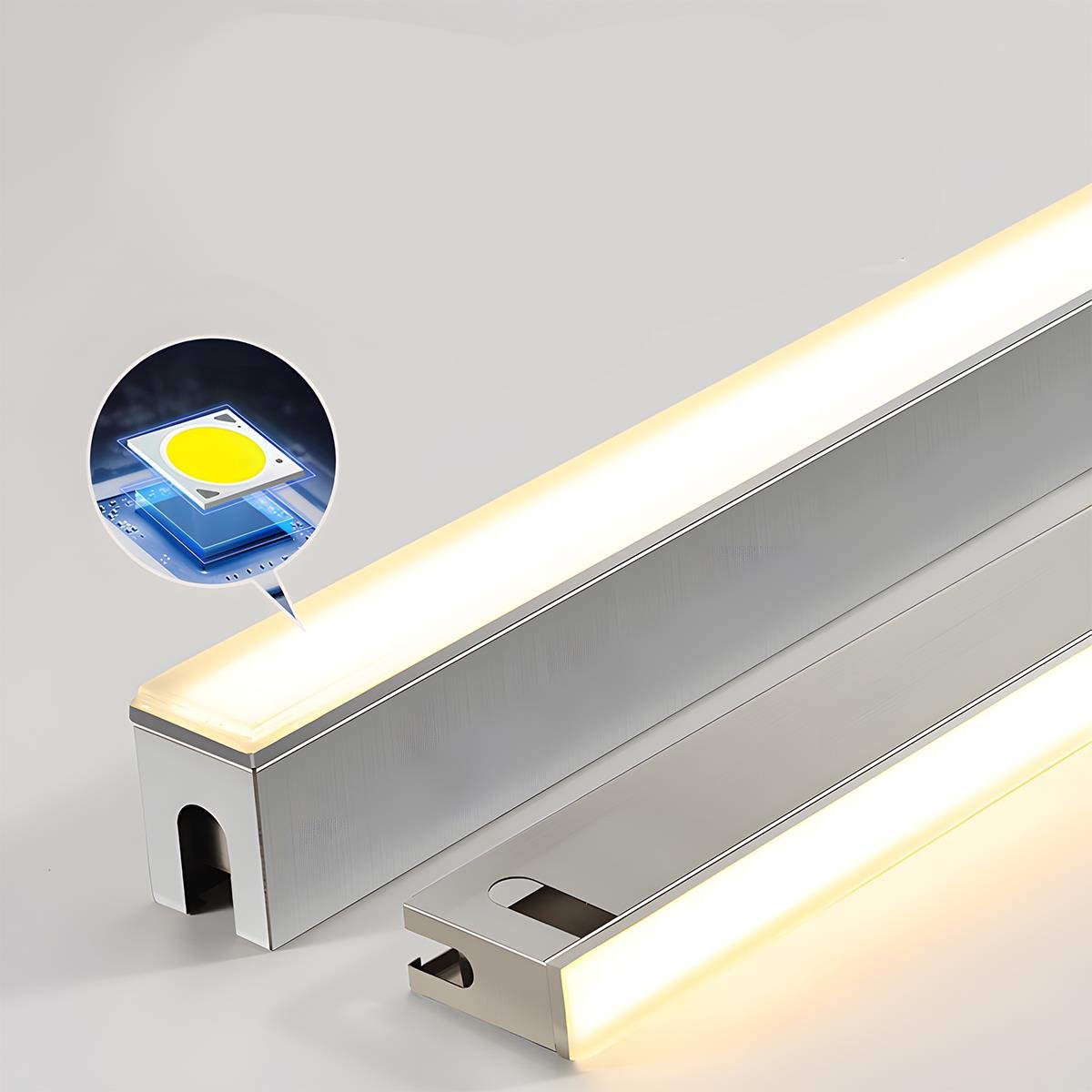 Low Voltage Waterproof Outdoor In Ground LED Strip Lights 39.37'' Stainless Steel