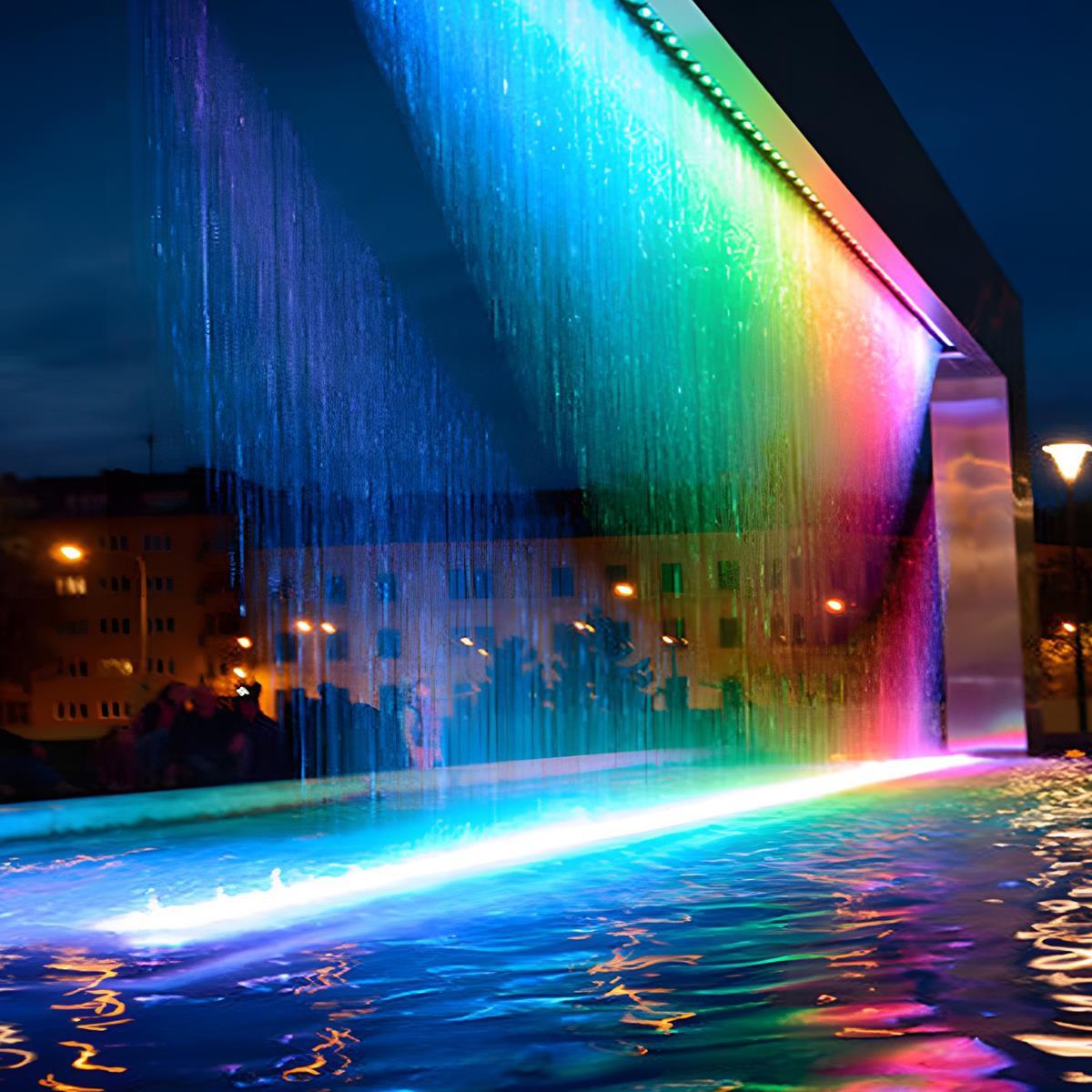Low Voltage Waterproof Outdoor Recessed LED Wall Washer Lights  RGB Dimmable DC24V 39.37''