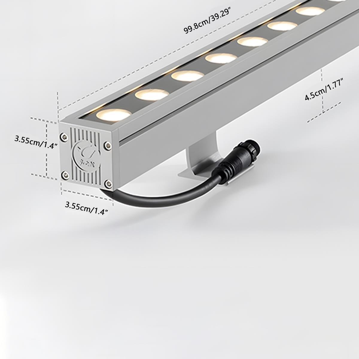 Low Voltage Waterproof Outdoor Recessed LED Wall Washer Lights  RGB Dimmable DC24V 39.37''