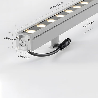 Low Voltage Waterproof Outdoor Recessed LED Wall Washer Lights  RGB Dimmable DC24V 39.37''