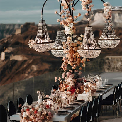 12V Low Voltage Luxury Waterproof Outdoor Crystal Chandeliers