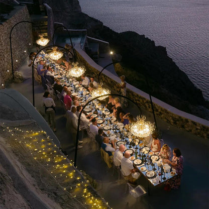 12V Low Voltage Luxury Waterproof Outdoor Crystal Chandeliers