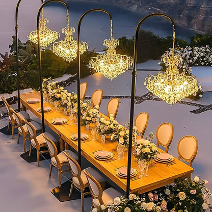 12V Low Voltage Luxury Waterproof Outdoor Crystal Chandeliers