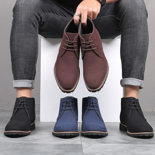 Men's Slip-On Casual Ankle Boots