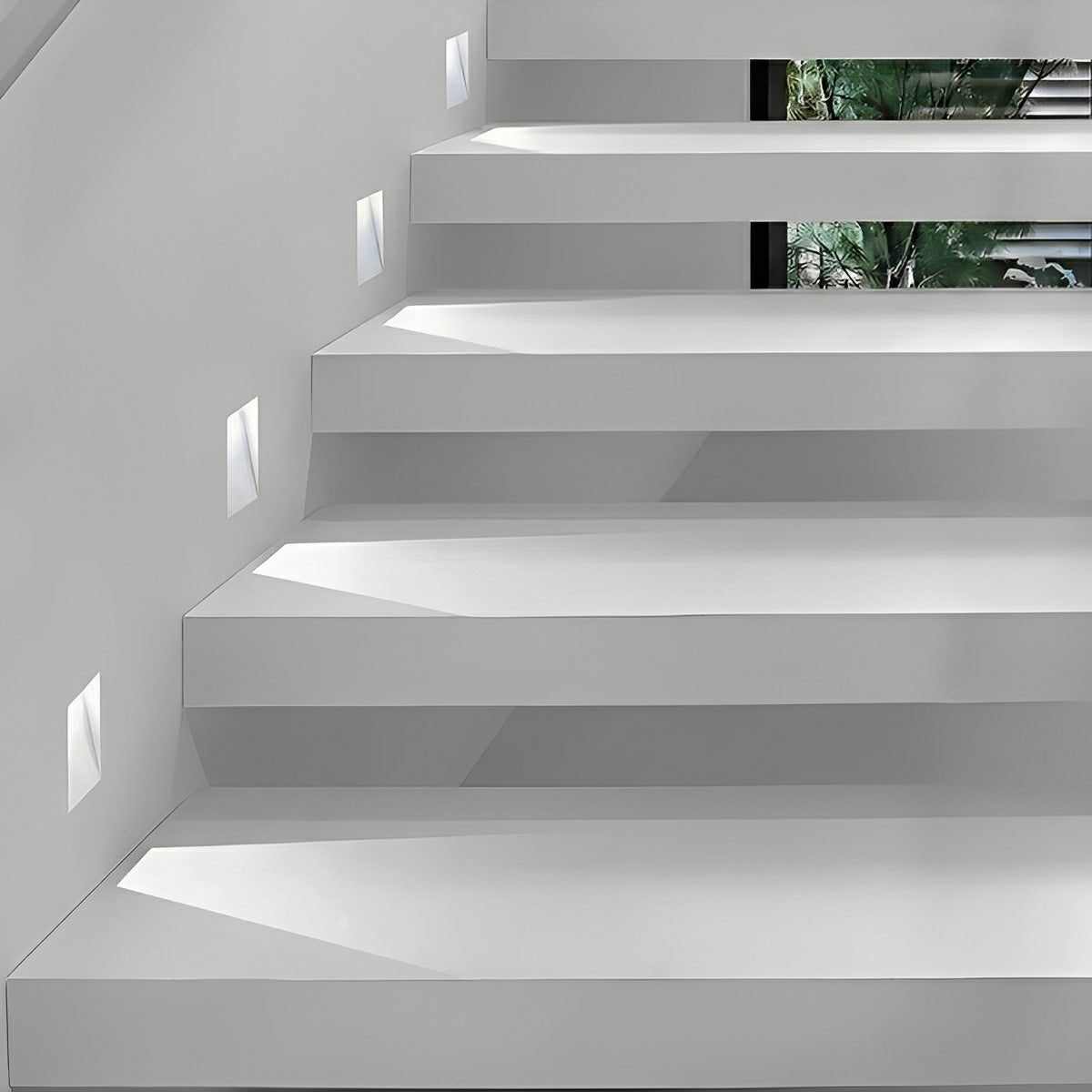 Minimalist Motion Sensor LED Recessed Stairway Lights Step Light