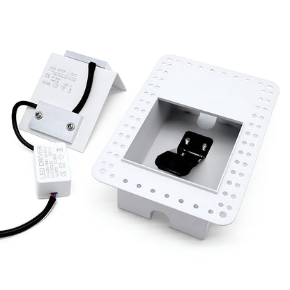 Minimalist Square LED Recessed Stairway Wall Light