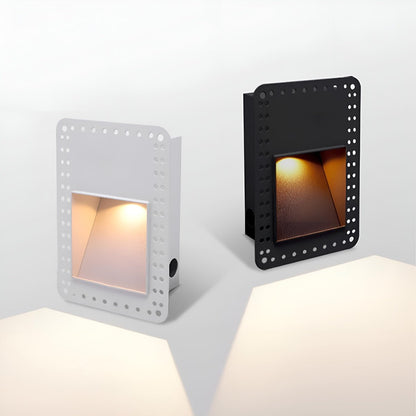 Minimalist Square LED Recessed Stairway Wall Light