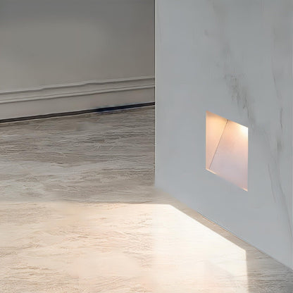 Minimalist Square LED Recessed Stairway Wall Light