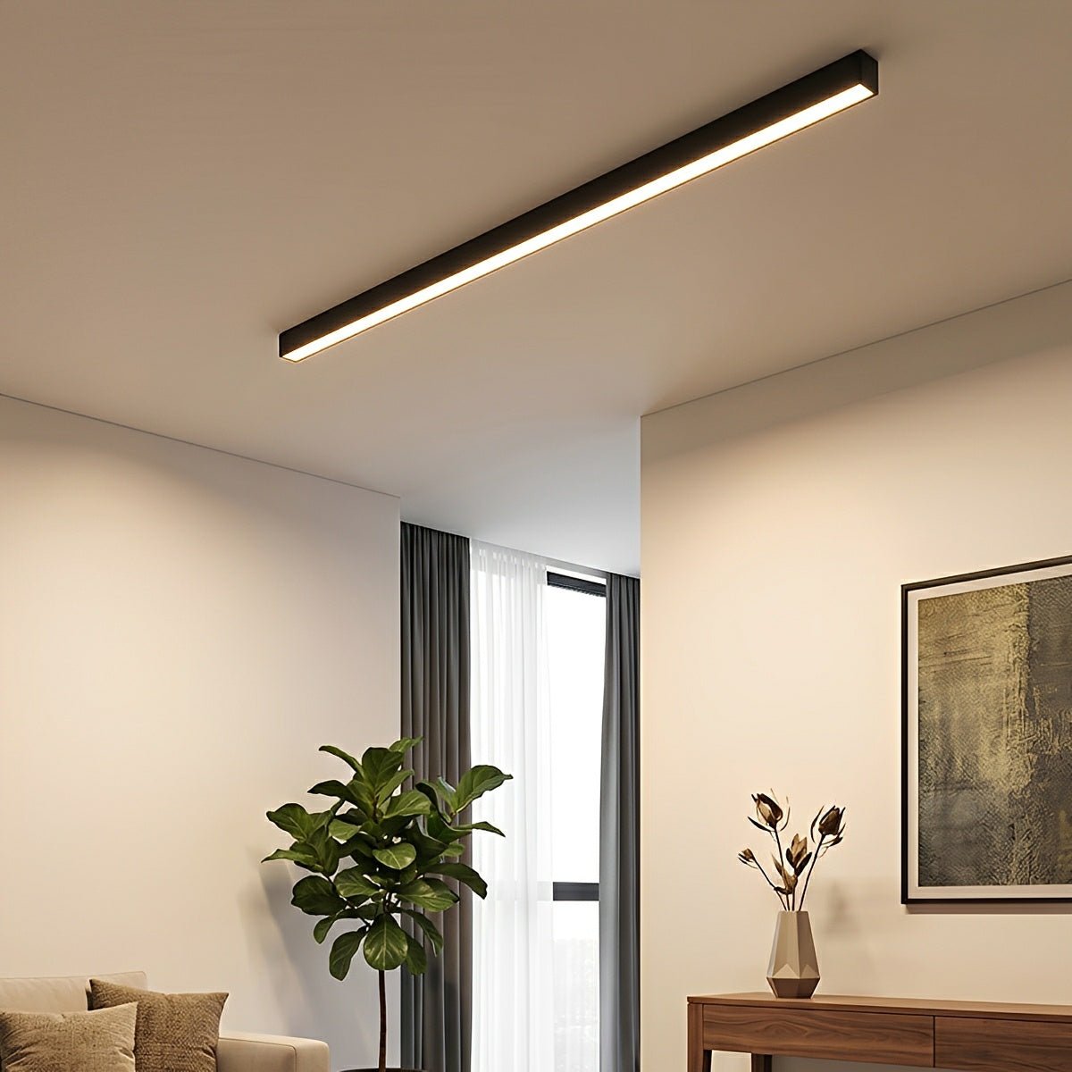 Minimalist Strip Dimming LED Modern Ceiling Light