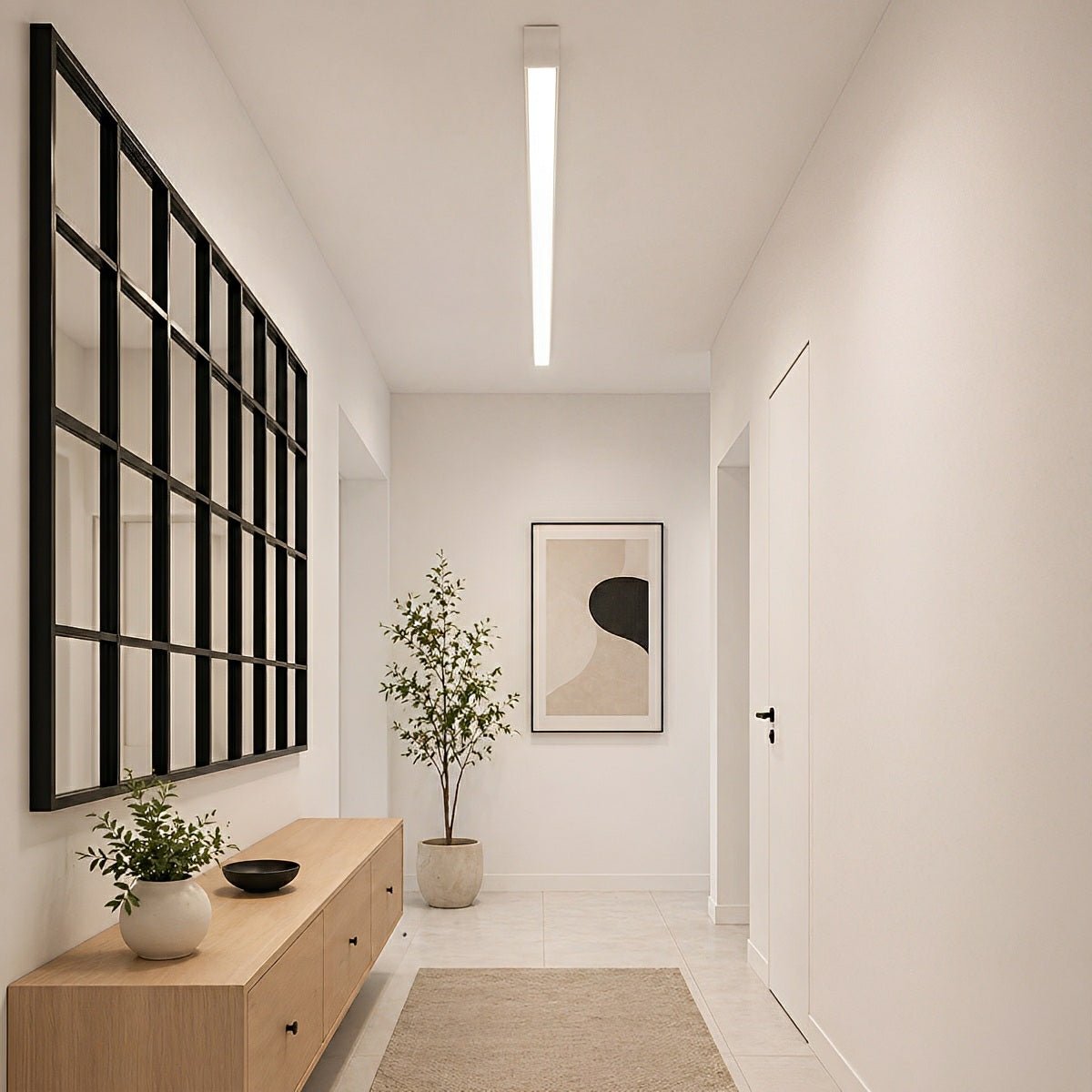 Minimalist Strip Dimming LED Modern Ceiling Light