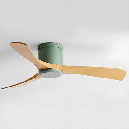 Modern 6-speed Reverse Frequency 3 Blades Imitation Wood Ceiling Fan DC Motor
