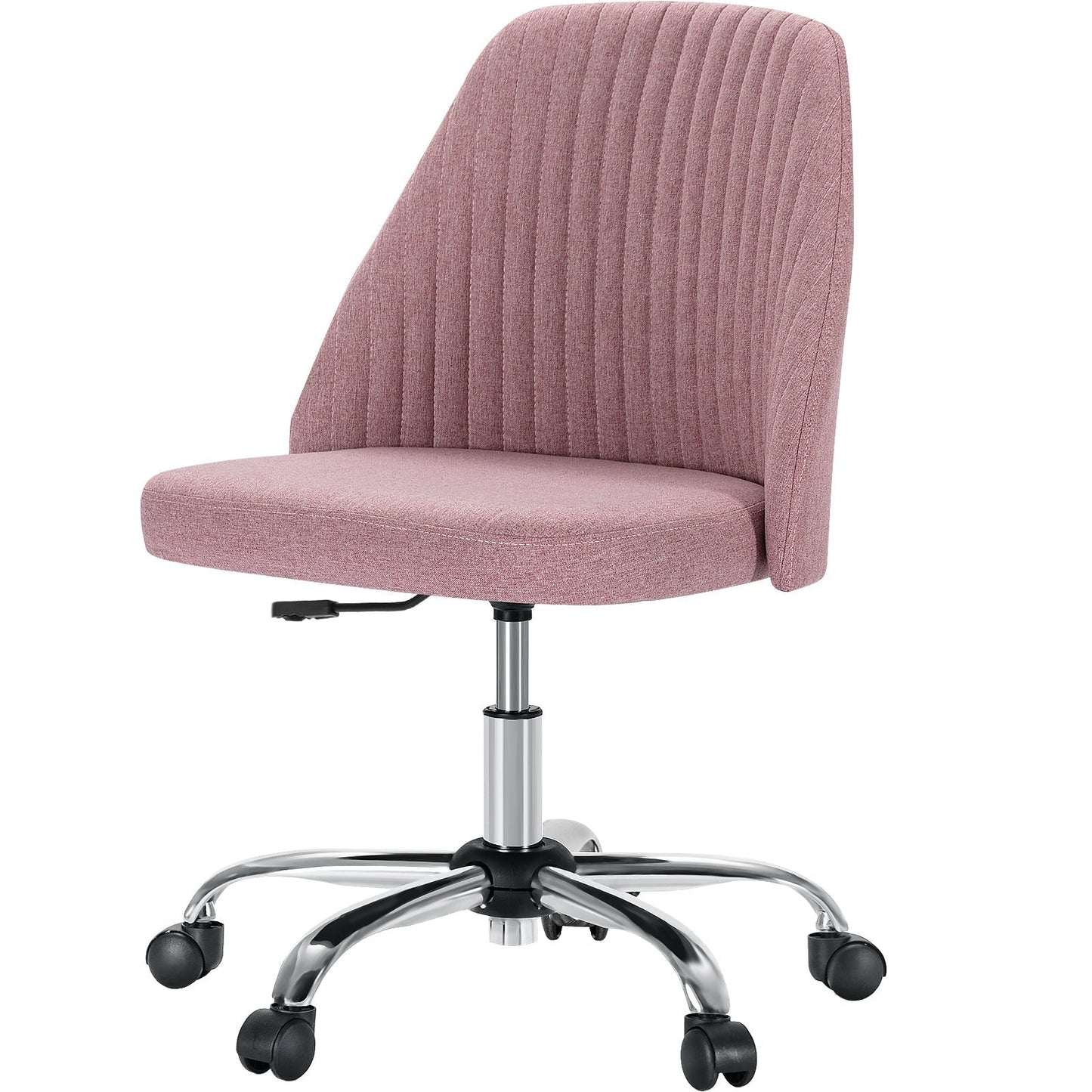 Modern Armless Office Chair with Wheels
