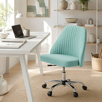 Modern Armless Office Chair with Wheels