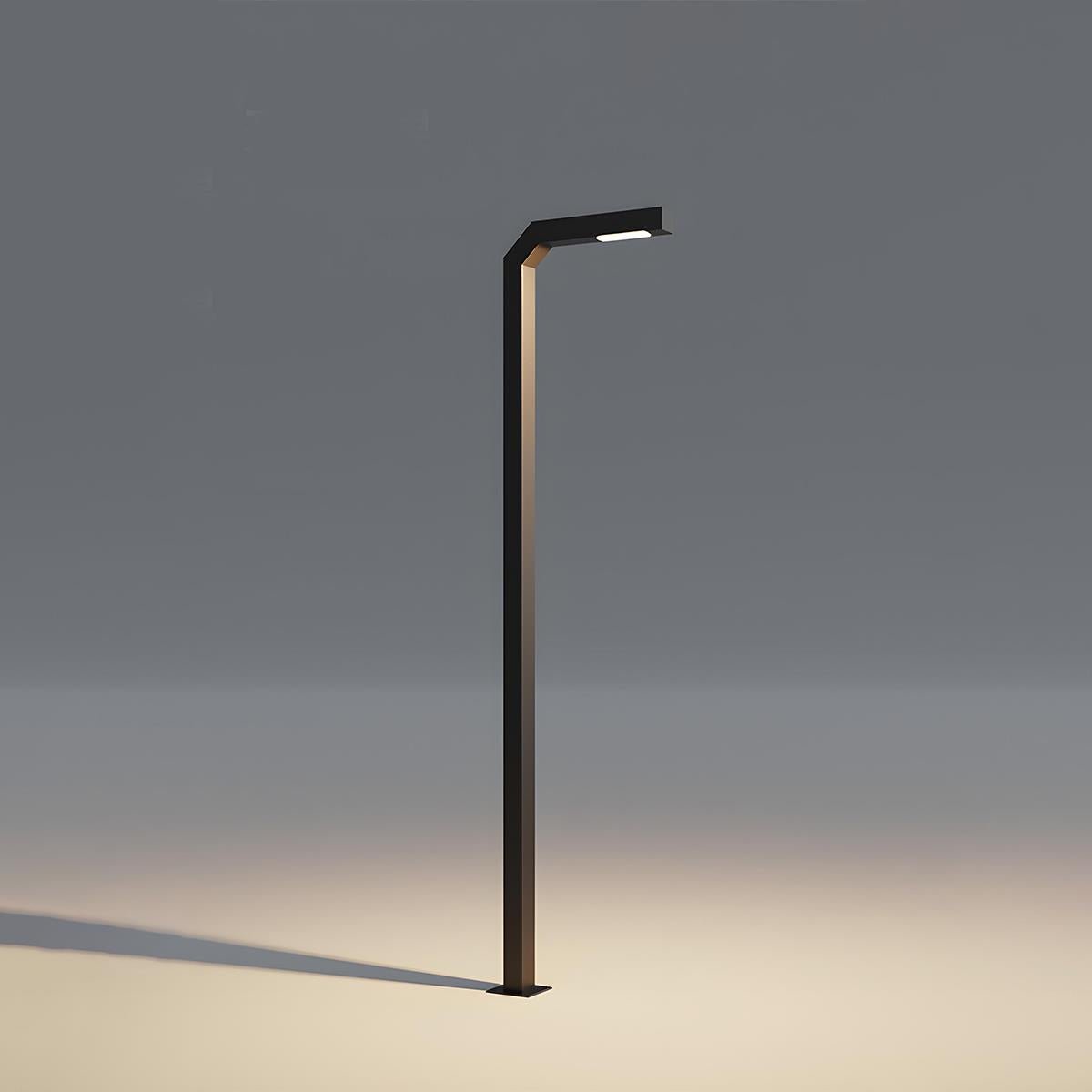 Modern Black LED Column Outdoor Pole Street Light