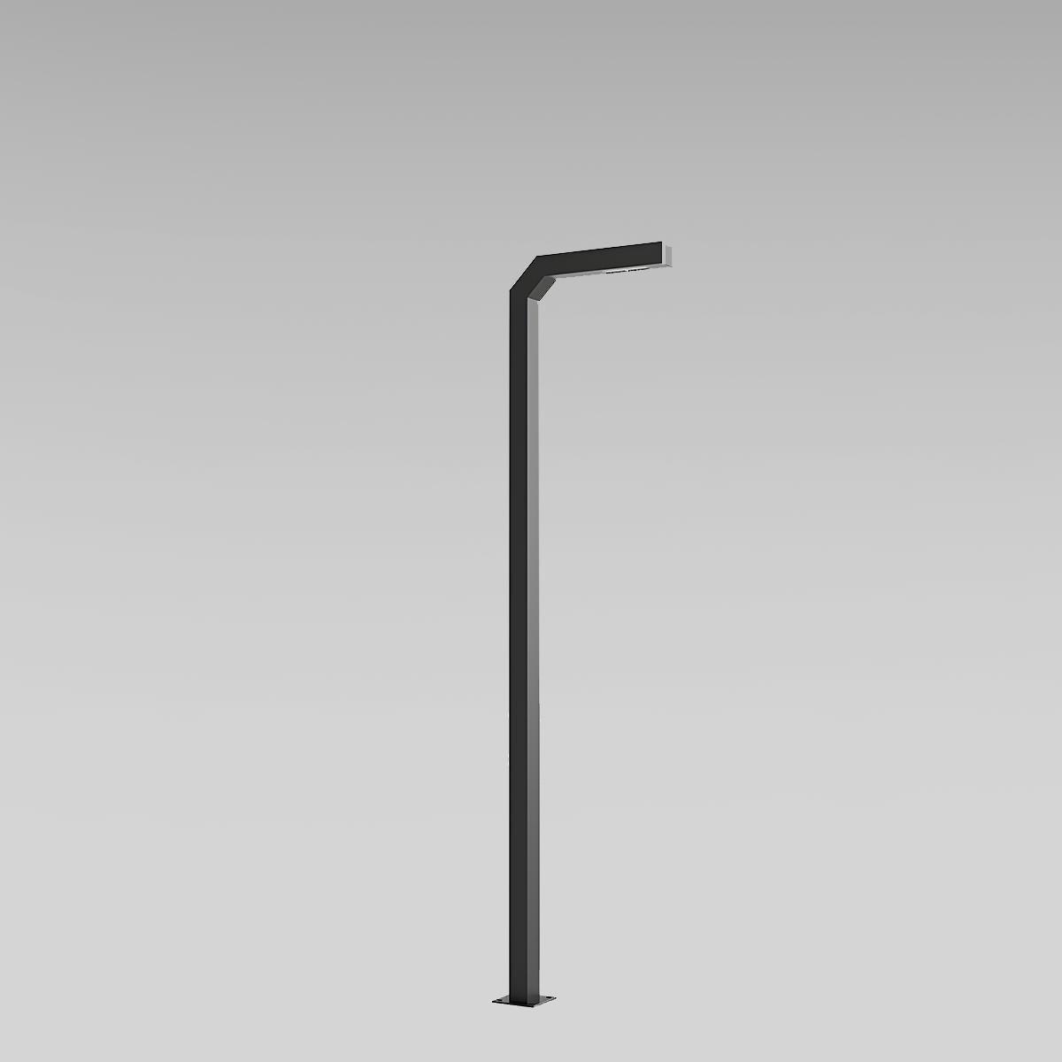 Modern Black LED Column Outdoor Pole Street Light