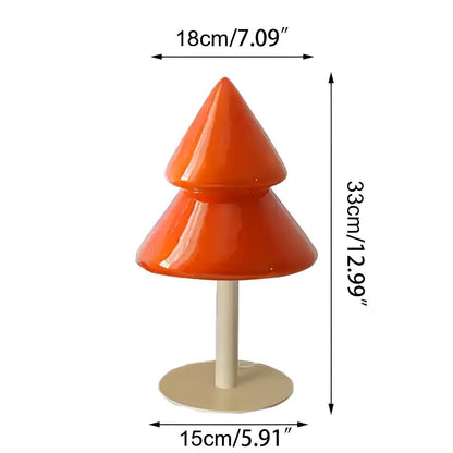 Modern Christmas Tree Glass  LED Table Lamp Plug In