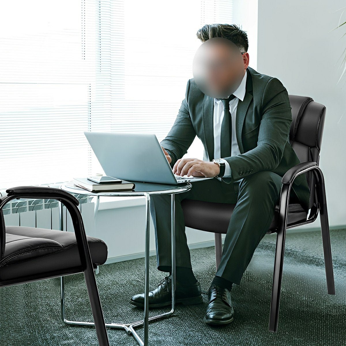 Modern Conference Office Chair with Padded Arms