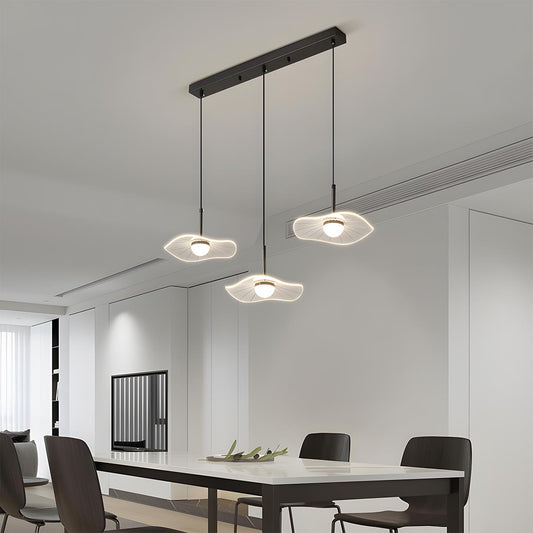 Modern Copper Lotus Leaf Bar LED Pendant Lights