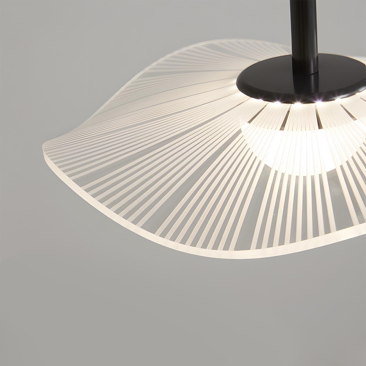 Modern Copper Lotus Leaf Bar LED Pendant Lights