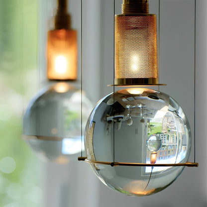 Modern Crystal Globe LED Ceiling Pendant Lights