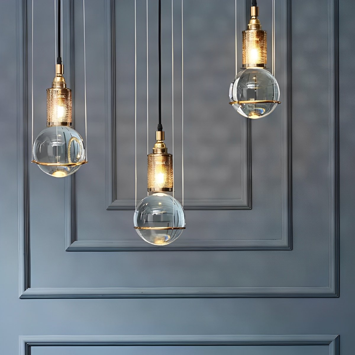 Modern Crystal Globe LED Ceiling Pendant Lights
