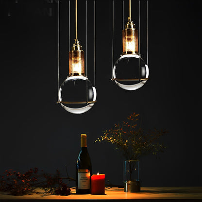 Modern Crystal Globe LED Ceiling Pendant Lights