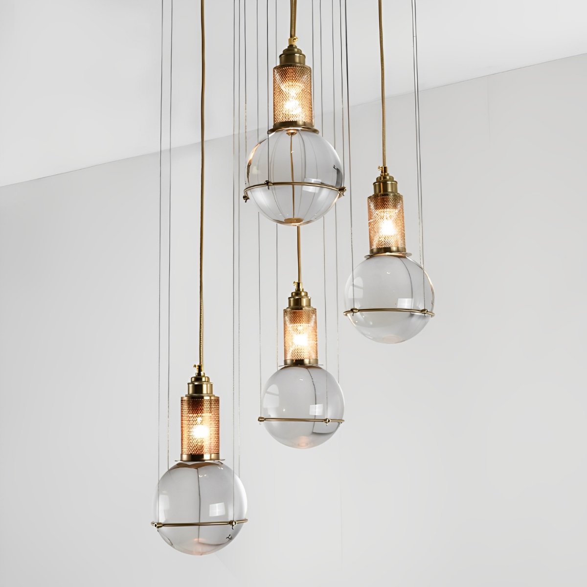 Modern Crystal Globe LED Ceiling Pendant Lights