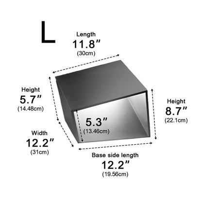 Modern Cube Garden LED Outdoor Post Light