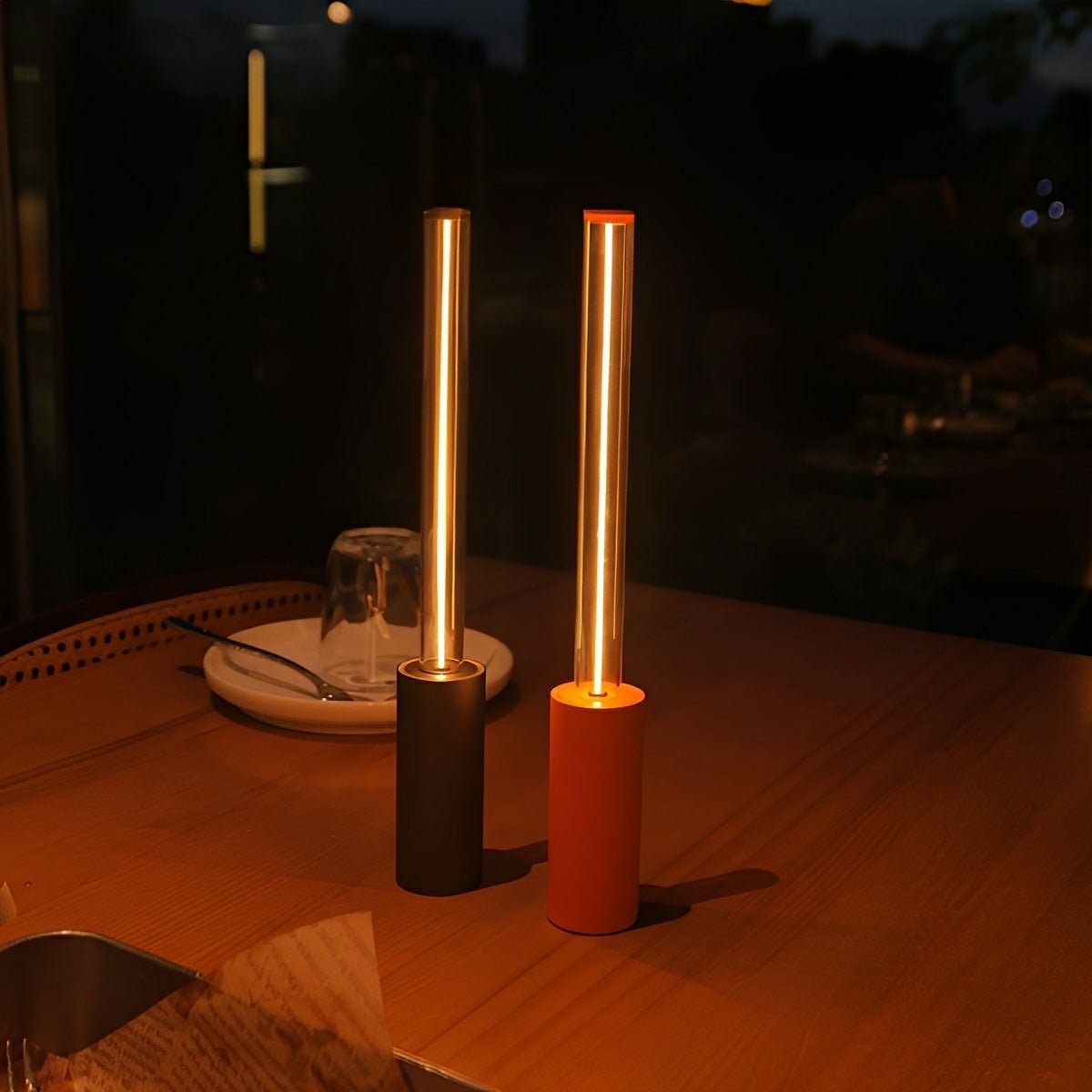 Modern Cylinder Dimmable LED Table Lamp Ambient Light