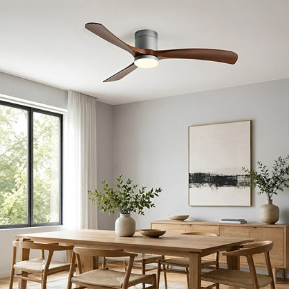 Modern Dimmable Ceiling Fan with Light