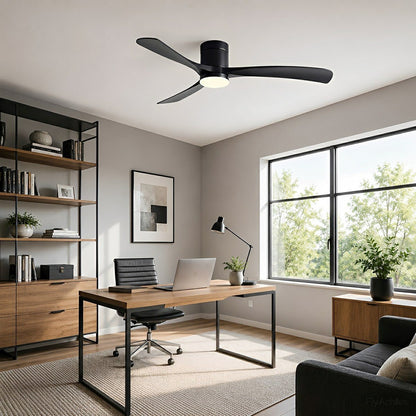 Modern Dimmable Ceiling Fan with Light