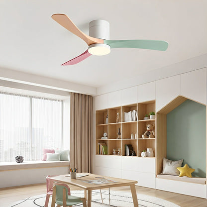 Modern Dimmable Ceiling Fan with Light