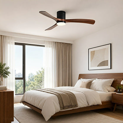 Modern Dimmable Ceiling Fan with Light