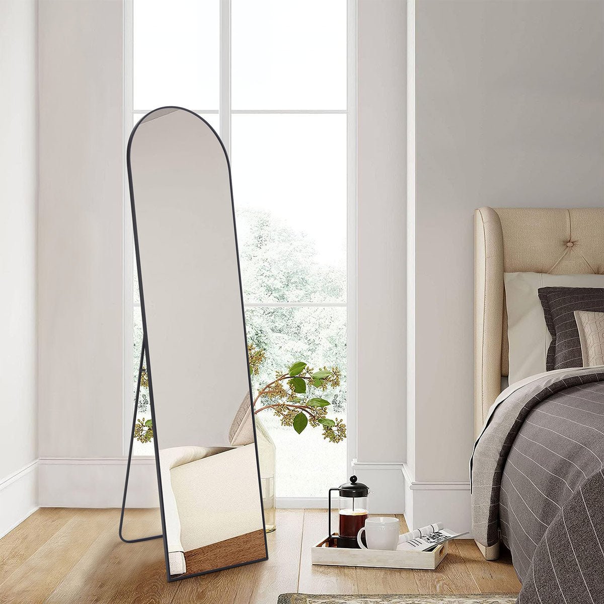 Modern Full Body Standing Floor Mirror Wall Mirror with Stand